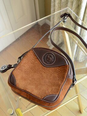 Los Robles Polo Time Brown Leather Saddle Bag